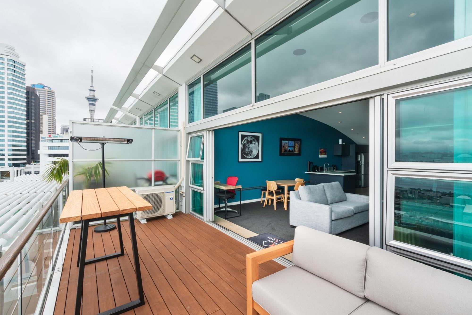 Penthouse Apartment With Stunning Harbour Views Auckland Exterior photo